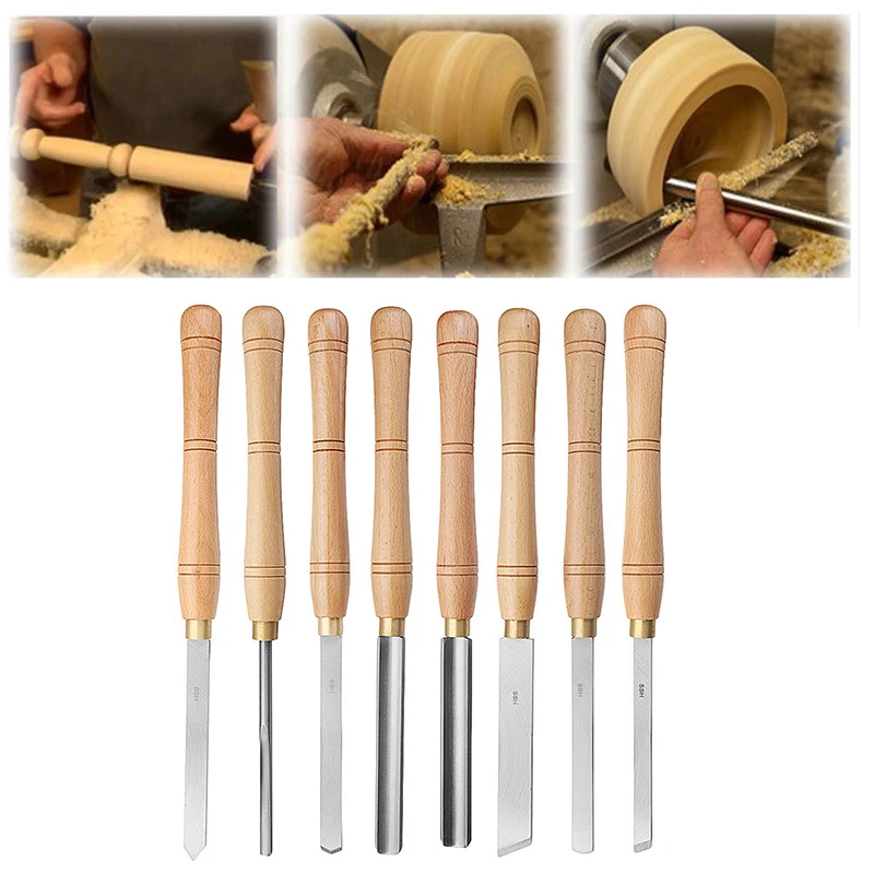 

1Pc New Wood Lathe Chisel Set Turning Tools Woodworking Gouge Skew Parting Spear Wood Lathe Tool Lathe Cutter Lathe Tooling
