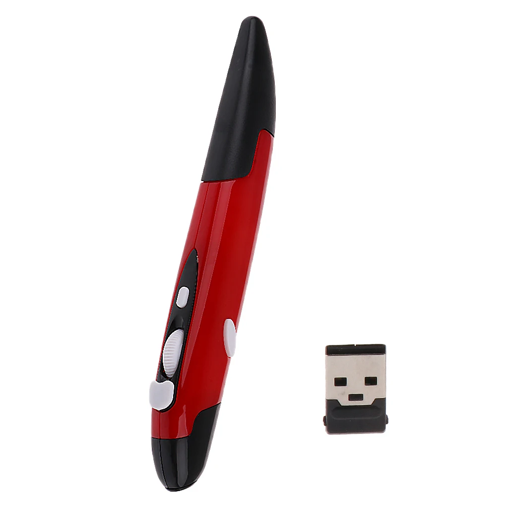 2,4G Оптическая Usb беспроводная ручка мышь для Pad ноутбука обучение рисованию - Цвет: Red