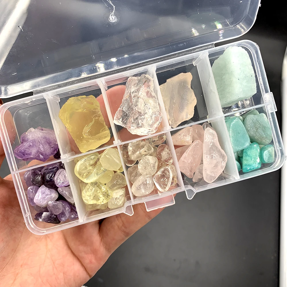 Natural gravel Stone Gemstone and crystal Quartz rough Rock Mineral specimen Healing Reiki home decor