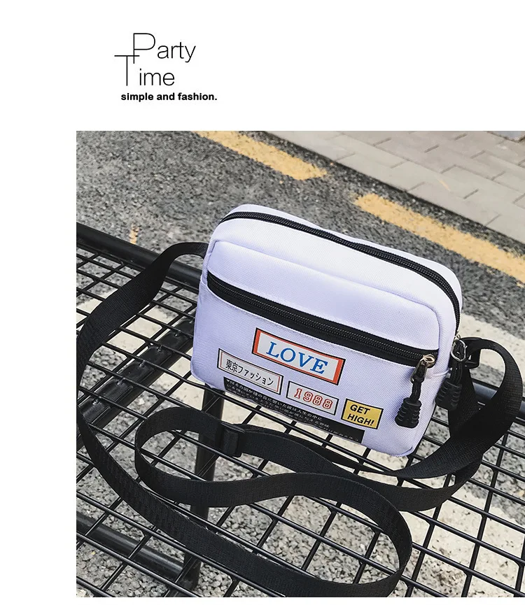 Wide-Strap Bag Fairy New Style Fashion Harajuku Square Sling Bag Shoulder Honey Disco Dancing Bag