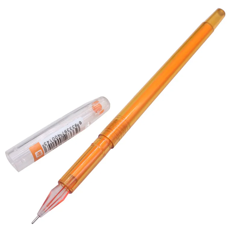 5 шт. Черная гелевая ручка для взрослых и детей, для обучения общим офисным товарам, используется для рисования, граффити, тонкое мастерство - Цвет: Orange