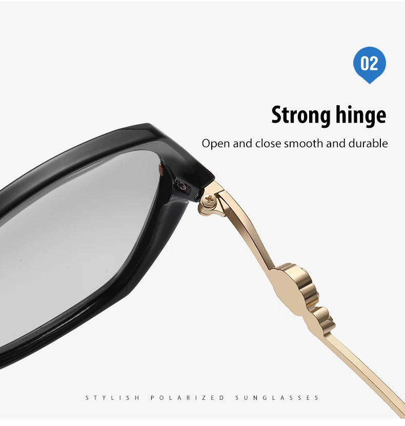 LIOUMO Brand Women Polarized Sunglasses Photochromic Design Big Frame Elegant Lady Sun Glasses Chameleon UV400 lunette de soleil cute sunglasses