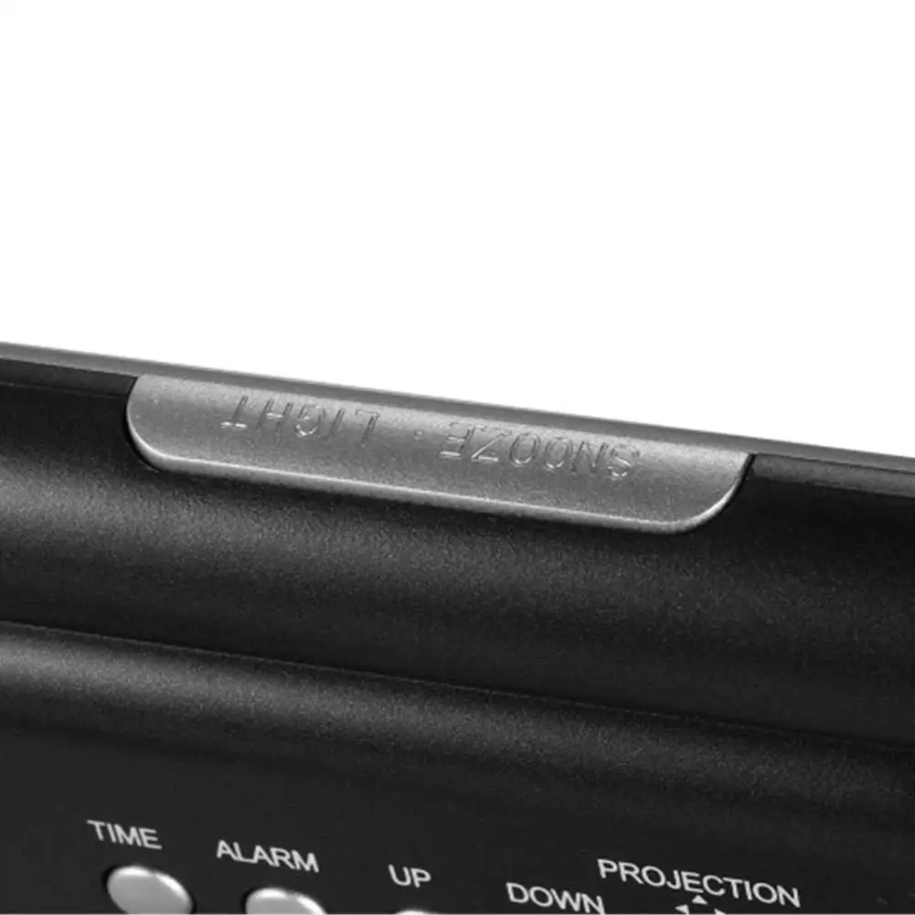 Digital Color Thermometer Hygrometer Clock With Projection Function LCD Temperature Alarm Function Calendar Weather Display