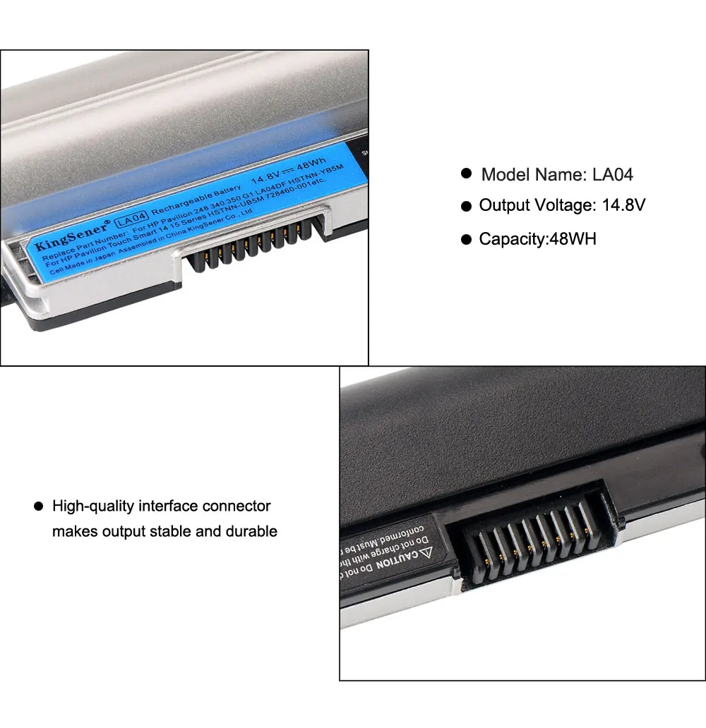 LA04 LA04DF Аккумулятор для ноутбука HP Pavilion TouchSmart 14 15 248 G1 350 HSTNN YB5M UB5N/DB5M 728460 001|battery for