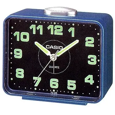 Casio TQ218-1B Table Top Travel Alarm Clock 