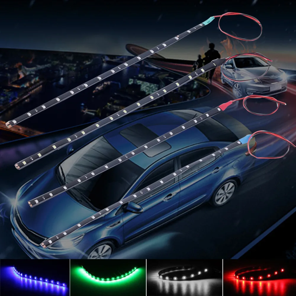 Водонепроницаесветодиодный Светодиодная лента для автомобиля 15 светодиодный