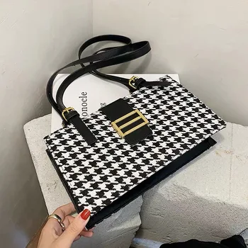 

Vintage Plaid Armpit Bag Women Handbag 2020 New Arrival Fashion Single Shoulder Bag All Match Ins Hot Small Square Bag