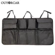 Заднее сиденье автомобиля сумка для хранения нескольких висит сетка сетей организовать Карманный магистральные мешок организатора Авто защитные аксессуары для интерьера bolsa para el coche