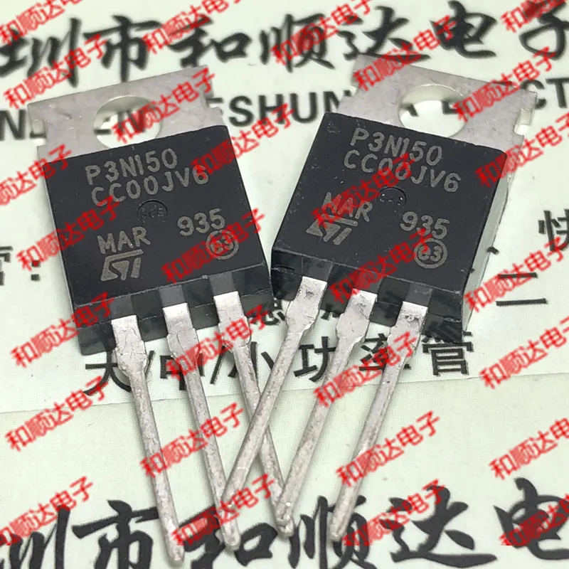 10 шт./лот P3N150 STP3N150 New Spot TO 220 1500V 3A|Интегральные схемы| |