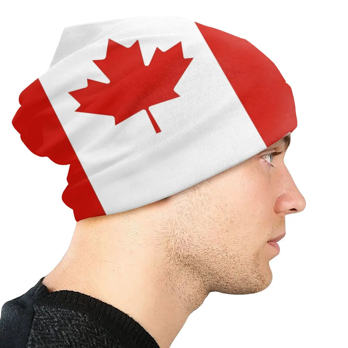 Flag Of Canada Hats Hip Hop Cool Autumn Winter Outdoor Beanies Cap unisex  Men Women's Female Winter Spring Warm Head Wrap Hats - AliExpress