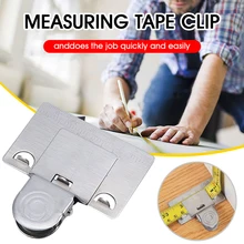 

Portable Measuring Tape Clip Stainless Steel Precise Measuring Tool Tape Measure Corner Clamp Holder Fixing and Positioning Tool