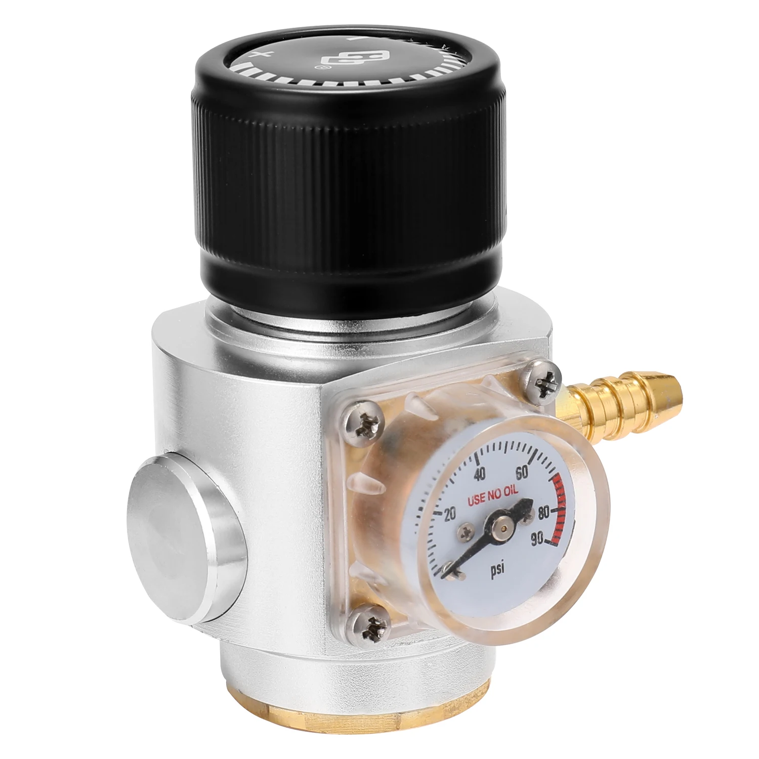 CO2 Mini Gas Charger 0-90 PSI Gauge for Soda Water Beer Kegerator CO2 Charger Sodastream Bar Wine Accessories