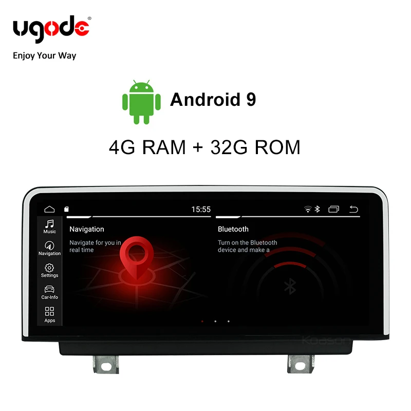 

Ugode For BMW 3 Series Car Multimedia Player Android 9.0 Plastic Metal 10.25 Inches Screen Monitor 2018 Car Multimedia Player