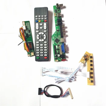 

For LTN154X3-L01/L03 keyboard+Remote+Inverter T.V56 drive card board LCD panel monitor HDMI VGA USB AV LVDS 1CCFL 30Pin DIY kit