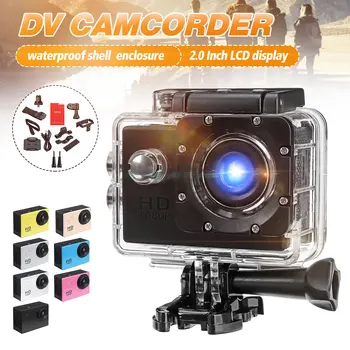 

1080P 4K 2.0'' Camera Waterproof Recorder LCD Screen MJPEG(AVI) Video Format Outdoor Skiing Driving Sport DV Camcorder
