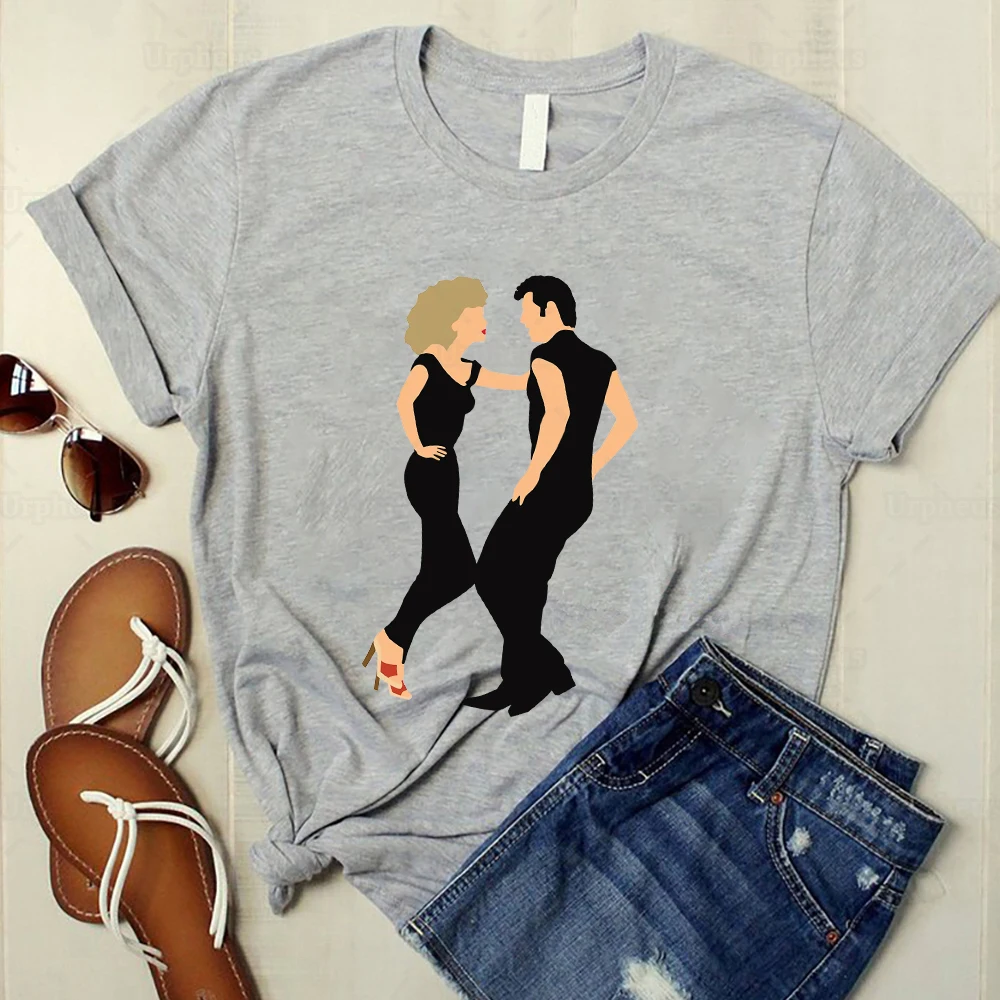 Grease Retor Shirt Grease Ladies Musical Print T Shirt Harajuku Vintage Style Top Tees 4