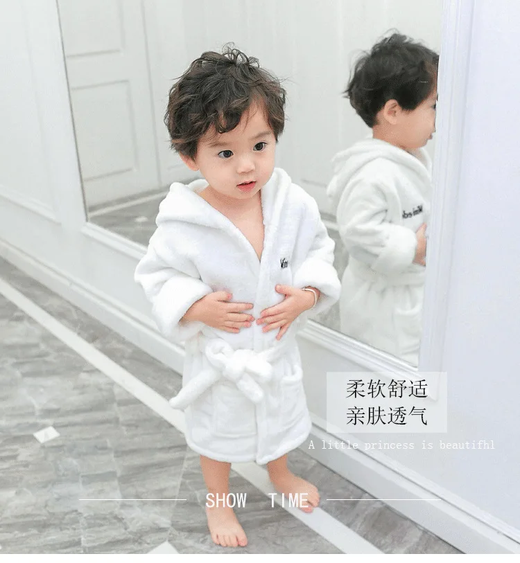 Горячая Распродажа; новые осенние товары; детский однотонный цветной халат; фланелевый детский хлопковый спортивный костюм из Южной Кореи