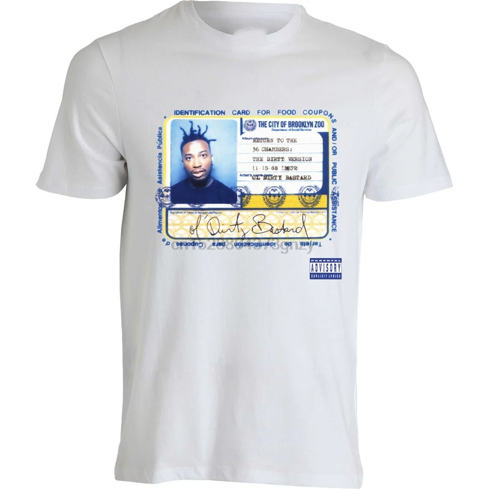 Odb Album Cover Ol Dirty Bastard Ticket For Food Stamps Mens T Shirt White Top Apparel Casual Tee Shirt T Shirts Aliexpress