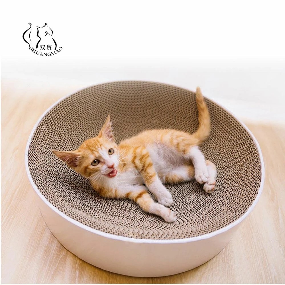 Wave Degin Cat Scratching Corrugated Board Scratcher Bed Pad Toy with Catnip Wave Degin Cat Scratching Corrugated Board Scratcher Bed Pad Toy with Catnip