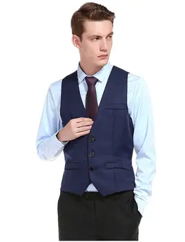 

Simple Men's Suit Waistcoat Vest for Wedding Prom Party Business Formal Tuxedo Blazers Suit Vest