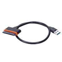 ל sata כבל USB 3.0 ל SATA, USB 3.0 כדי 2.5 אינץ SATA III כונן קשיח כבל מתאם עם UASP תואם עבור 45 ס"מ 2.5 אינץ HDD ו SSD (2)