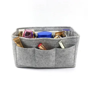 

Fashion Mummy Bag Felt Fabric Cosmetic Bag Colorful Multi-function Storage Case Large Capacity