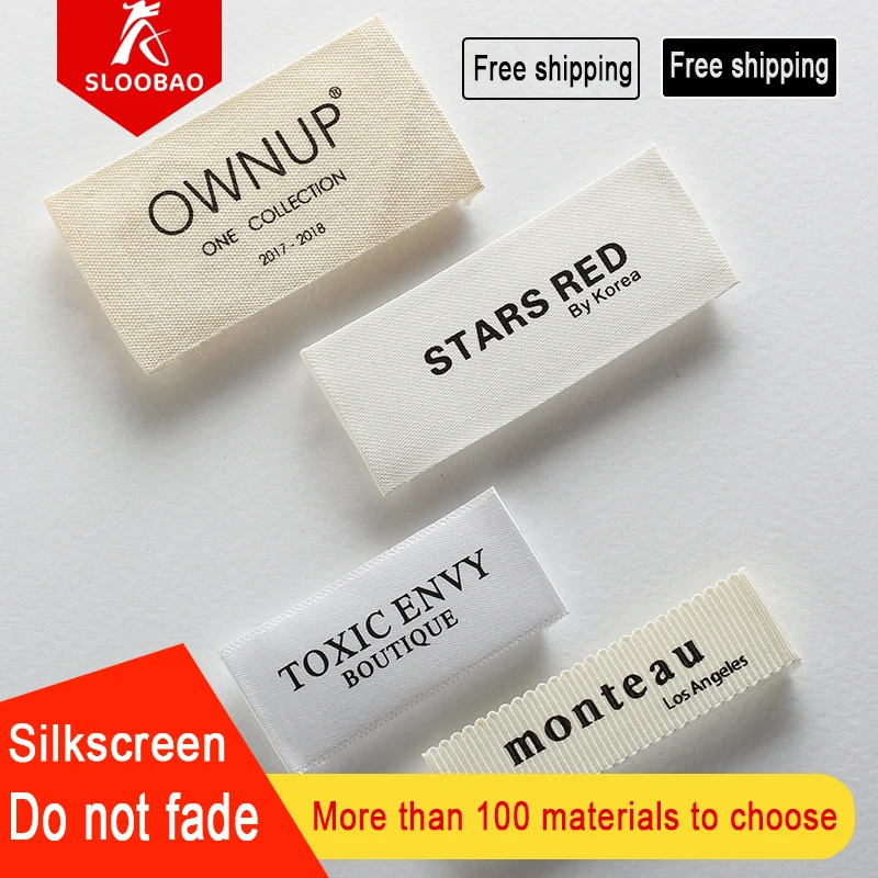 Width2cm High-end Clothing For Men And Women Trademark Collar Custom-made Standard Label /Screen Printing Marks Custom |