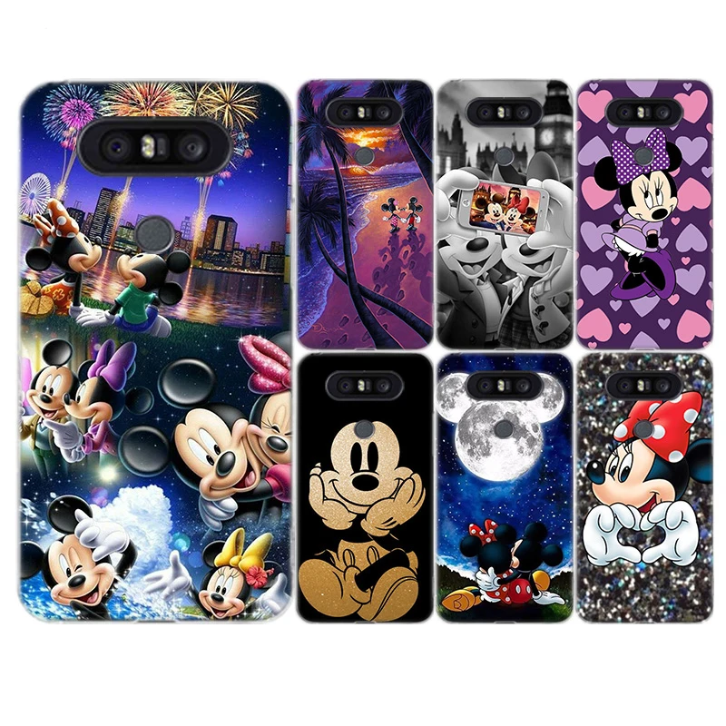 Микки и Минни Маус Мягкий ТПУ riverd из мультфильма Чеширского Fundas силиконовый