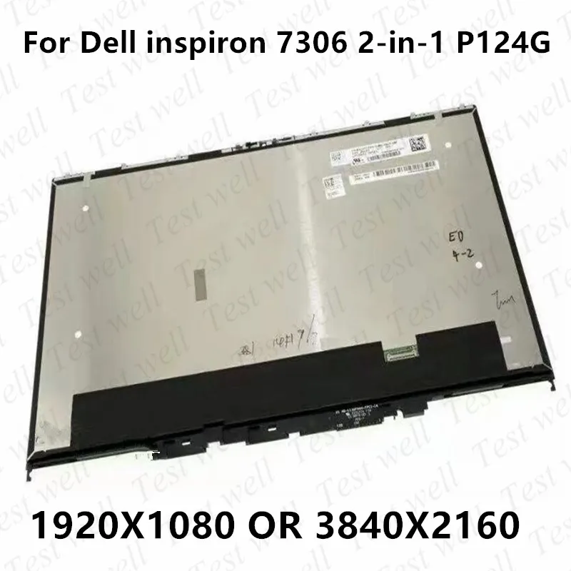 

Оригинальный ЖК-дисплей 13,3 ''для Dell Inspiron 13 7000 7306 2-in-1 P124G P124G002, светодиодный сенсорный экран, дигитайзер, замена в сборе