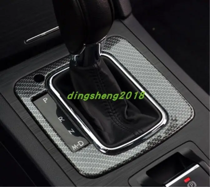 Модификация автомобиля accessoriesCarbon волокна автомобиля Шестерни коробка переключения Панель Накладка для Subaru Outback