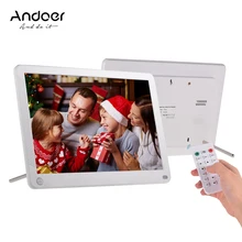 Andoer P101 10 дюймов светодиодный цифровая фоторамка ips настольные электронные альбом 1280*800 HD поддерживает музыку/видео плеер с пультом дистанционного Управление
