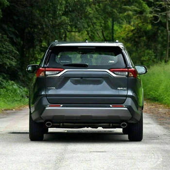 

Spare Light Cover Trim Part Exterior Sun-proof 2pcs For Toyota RAV4 2019 Silver ABS Chrome Car