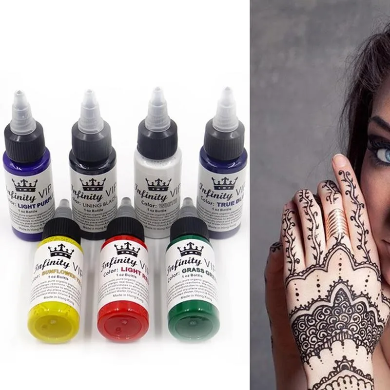 Tattoo Ink Pigment 30ml Natural Plant for Semi-permanent Eyebrow Eyeliner Lip Body Arts Paint tattoo ink tattoo ink pigment tattoo ink kit