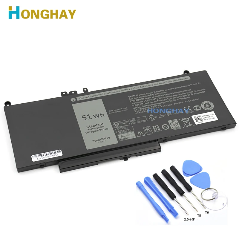 Аккумулятор для ноутбука Honghay G5M10 DELL Latitude E5250 E5450 E5550 8V5GX R9XM9 выход C2 1KY05 7 4 в 51 Вт-ч