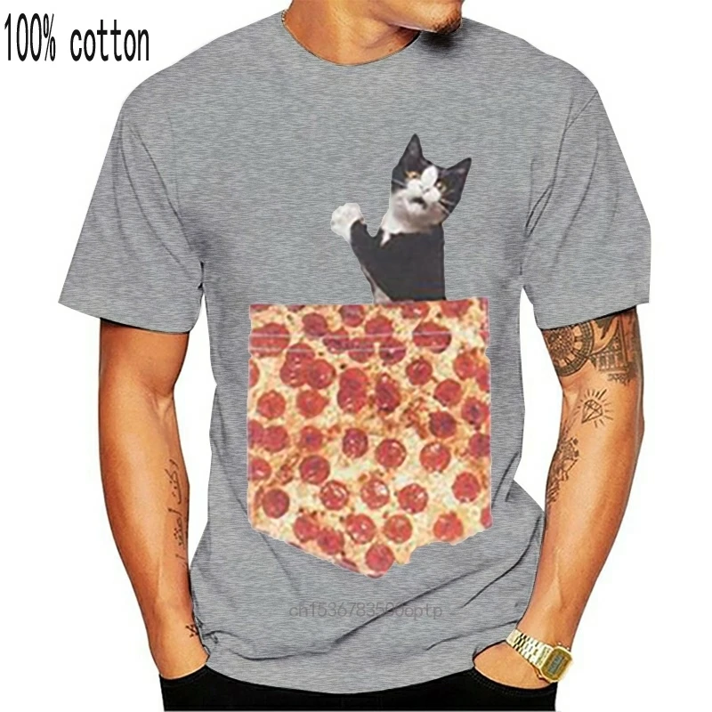 Alab Pizza Cat Pocket T Shirt Mens 