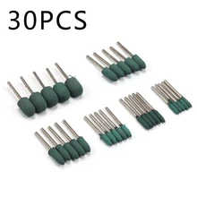 30 шт 1/8in хвостовика конический резиновая шлифовальная насадка для полировки Burr Бит крепимые точечные комплект Фирменная Новинка и высокое качество