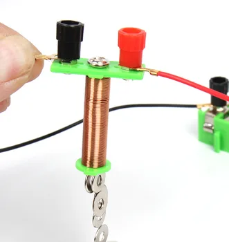

electromagnetic experiment making simple nail electromagnetic iron children's interesting technology making students'education