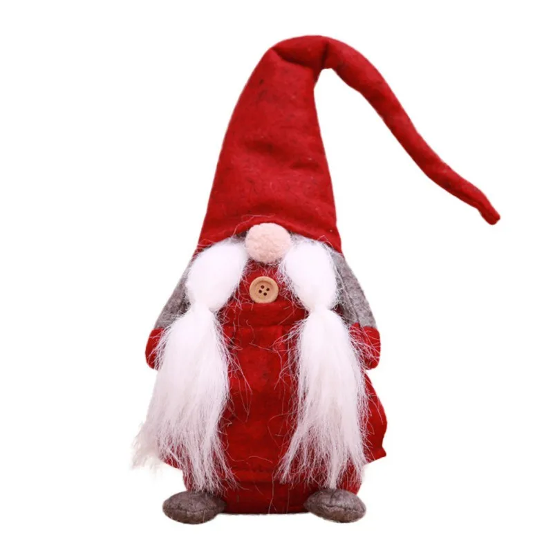 Cute Christmas Decoration Sitting Long Leg No Face Elf Doll Decorations For Festival Home Decor Kids New Year Gift - Цвет: 69R