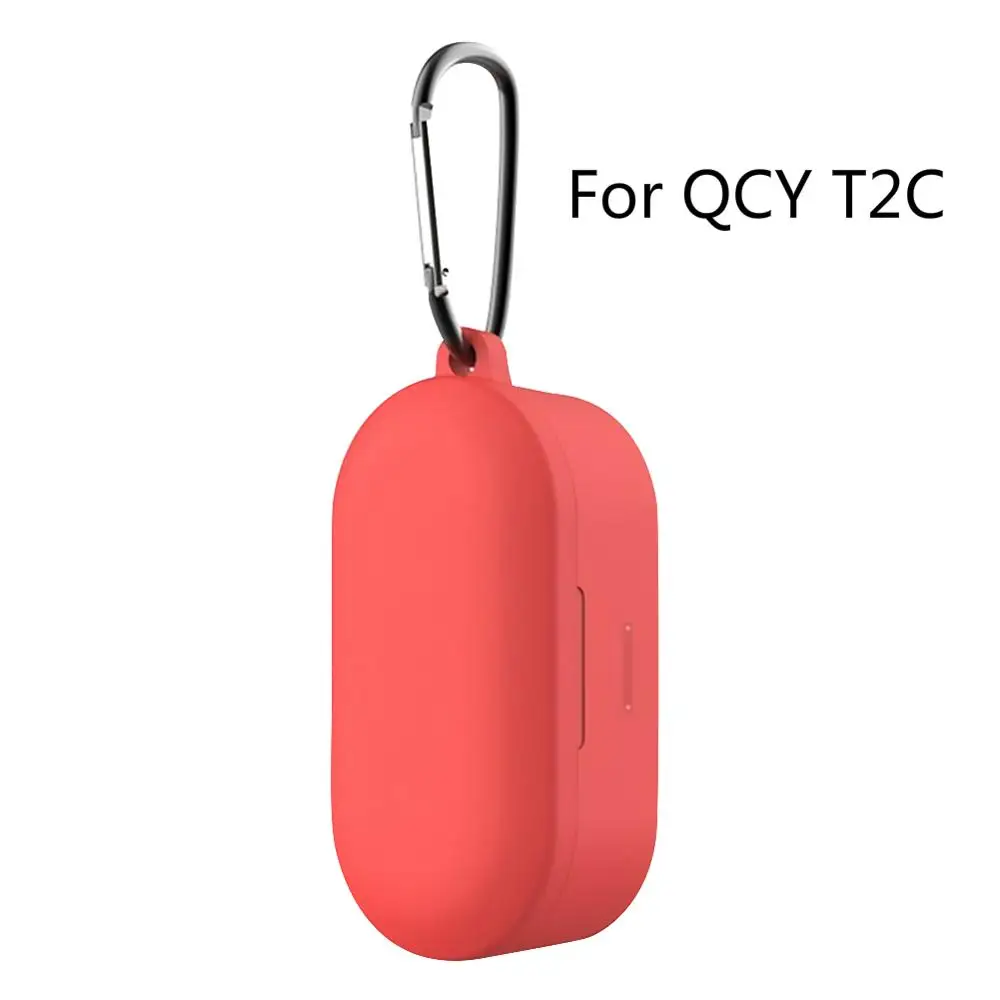 B for QCY T2C Силиконовый защитный чехол для наушников для QCY T2C анти-капля Пылезащитная Крышка для гарнитуры чехол для QCY T2C T1S T1C TWS защита для наушников - Цвет: B for QCY T2C