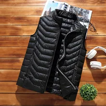 Новинка года, осенне-зимняя куртка для мужчин, теплая верхняя одежда, тонкие мужские пальто, повседневный легкий жилет ветровки, пуховики для мужчин, XL-6xL