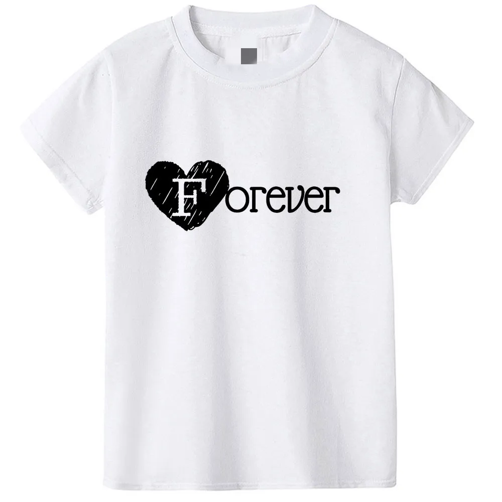 Forever Friends/Лучшая Футболка с принтом для мальчиков и девочек Повседневная летняя