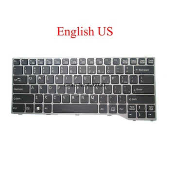 

Laptop US Keyboard For Fujitsu For Lifebook Q775 Q737 Q736 English black with Gray frame new