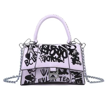 

Luxury Handbags Women Bags Designer New 2020 Western Style, Graffiti, Painted and Printed Hourglass Bags Purses and Handbags