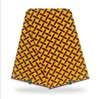

Ankara YELLOW Guaranteed Real pagne Wax High Quality Pagne Print pagne Veritable Wax 6yards African Ankara Sewing Fabric Soft