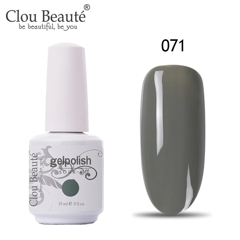 11071 Clou Beaute 15 мл Гель-лак для ногтей 131 чистые Зимние Цвета Длительный Гибридный гвоздь Гель-лак Hybird дизайн праймер для ногтей - Цвет: 11071