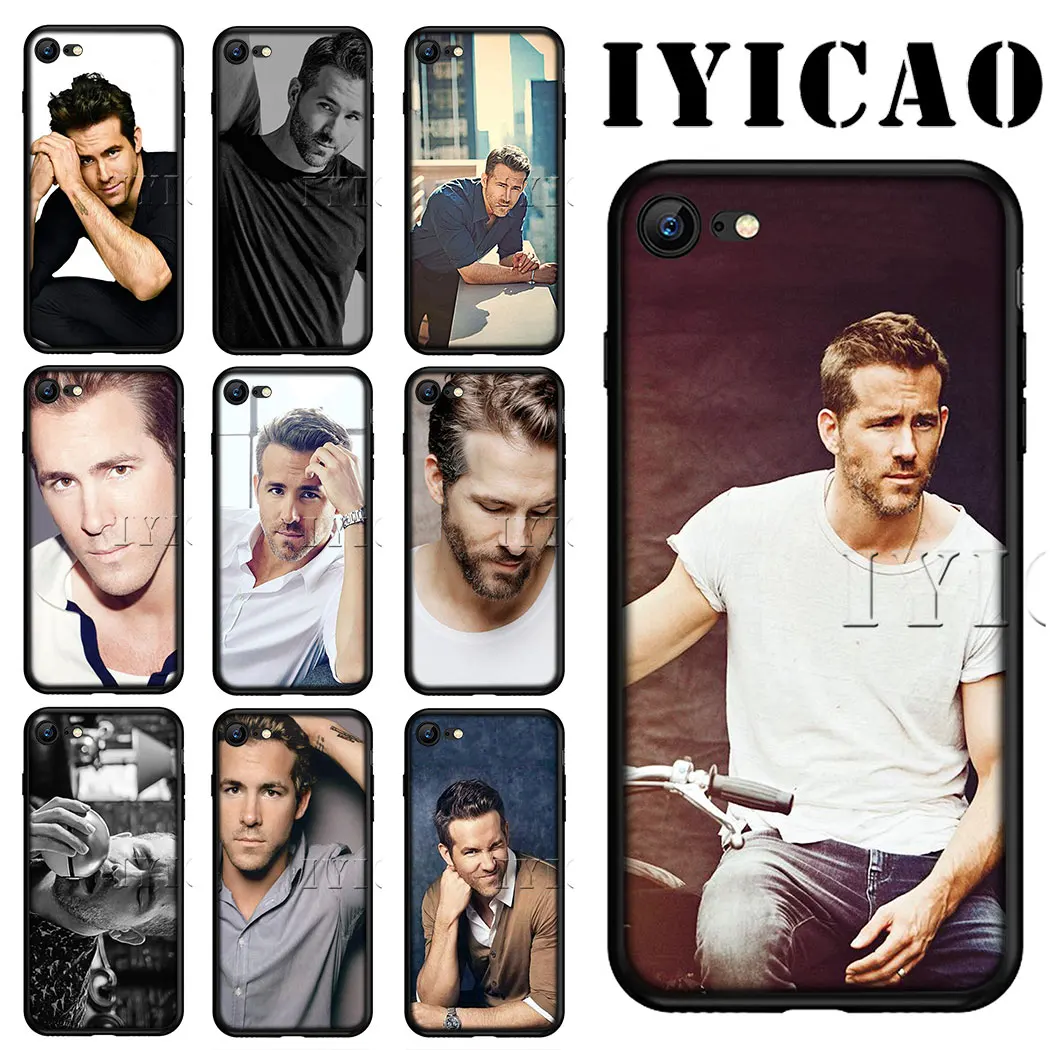 Чехол для телефона IYICAO Ryan Reynolds Actor мягкий силиконовый чехол iPhone X XS XR Max 6 6s 7 8 Plus 5 10 11