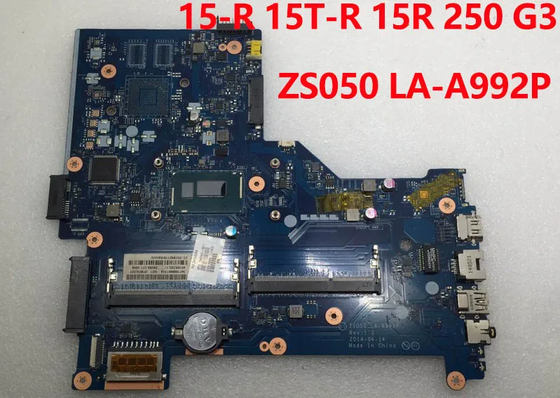 760968-001 760968-501 для hp Pavilion 15 R 15-R 15T-R 15R 250 G3 материнская плата для ноутбуков i5-4210U ZSO50 LA-A992P материнская плата