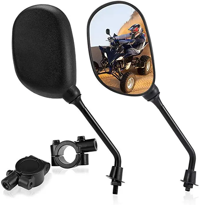 universal Motors ATV rearview mirror Side Convex Mirror 22mm for Honda