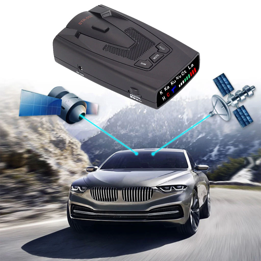 Détecteur de radar pour voiture STR555, dispositif de surveillance à bande  complète, Anti-radar - AliExpress