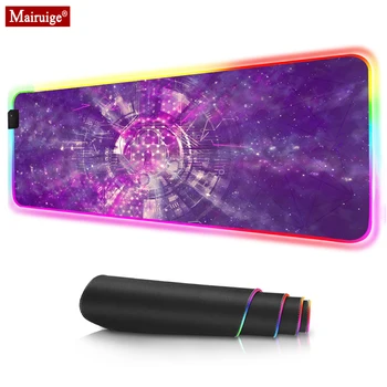 

Network War Program Diagram LED Mousepad RGB Glow Colorful Large Mouse Pad XXL Computer PC Gamer Desk Mat for Laptop Table Pads